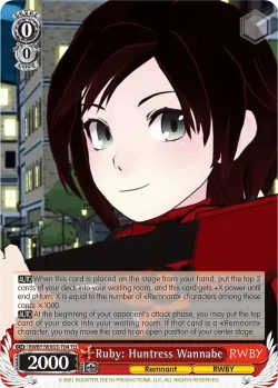Ruby: Huntress Wannabe 「RWBY/WX03-T04」「EN」