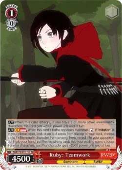 Ruby: Teamwork 「RWBY/WX03-T07」「EN」