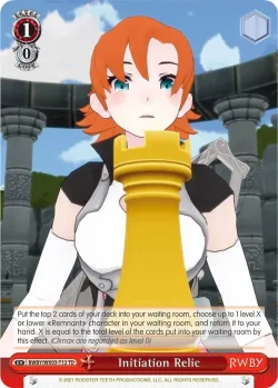 Initiation Relic 「RWBY/WX03-T12」「EN」