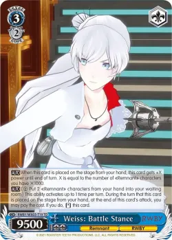 Weiss: Battle Stance 「RWBY/WX03-T19」「EN」