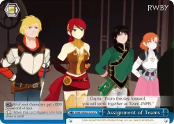 Assignment of Teams 「RWBY/WX03-T20」「EN」
