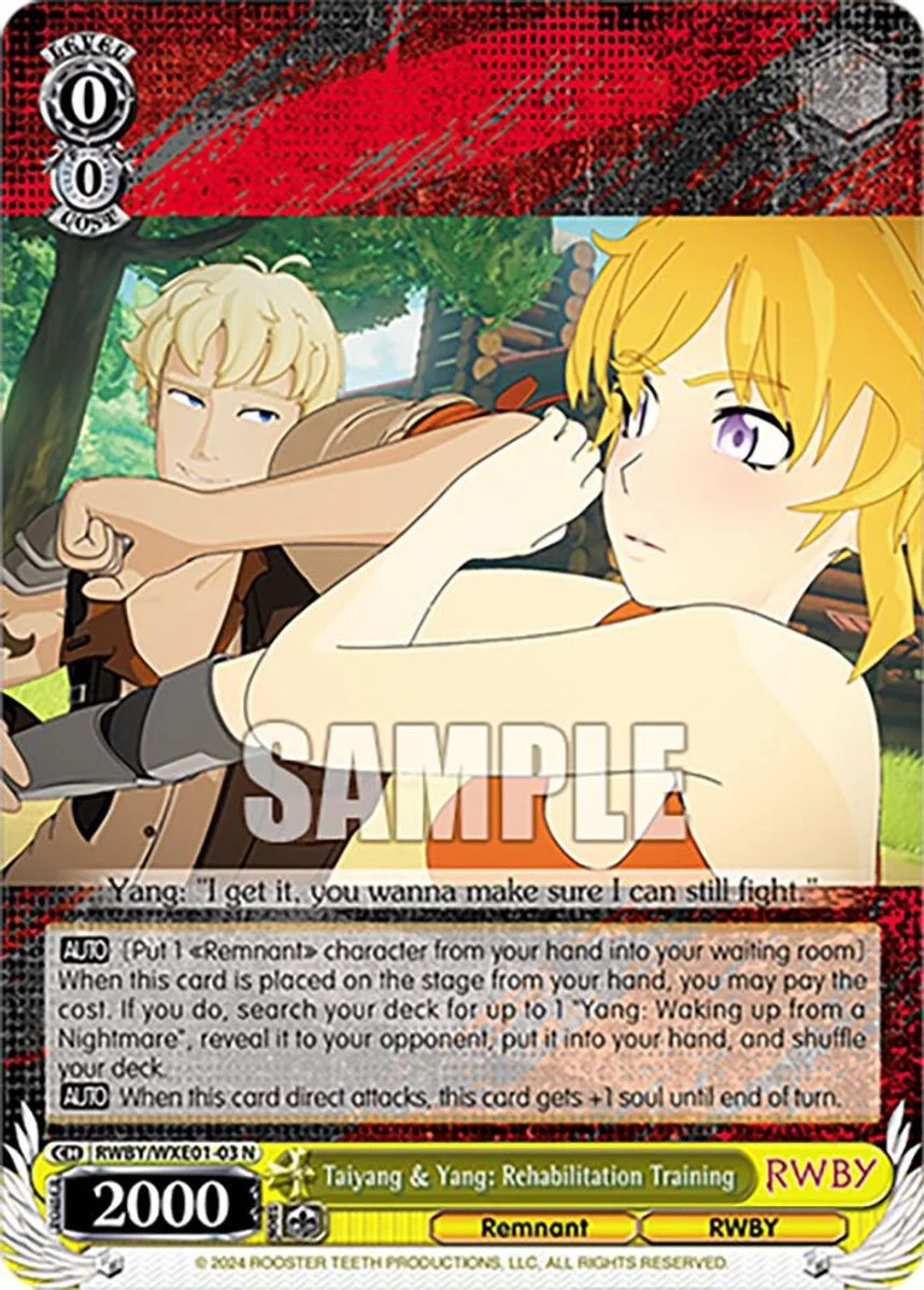 Taiyang & Yang: Rehabilitation Training 「RWBY/WXE01-03」「EN」