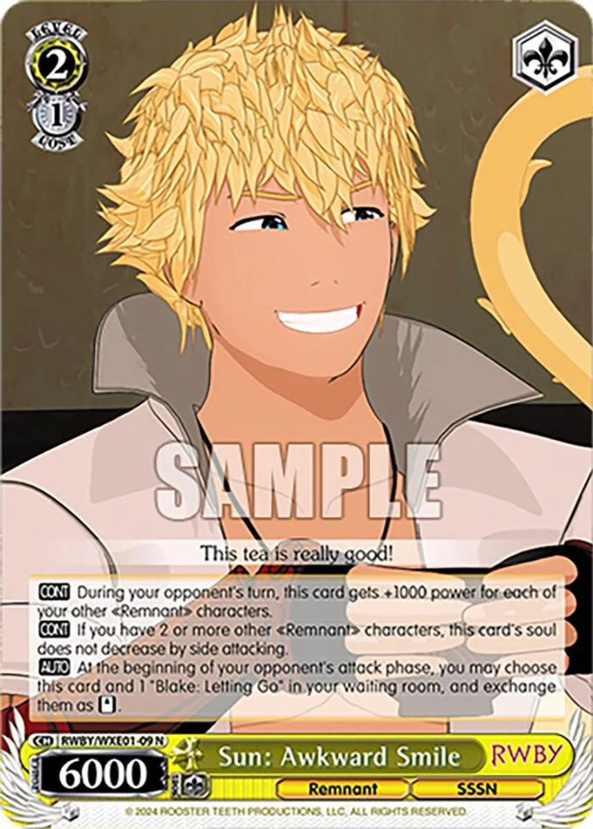 Sun: Awkward Smile 「RWBY/WXE01-09」「EN」
