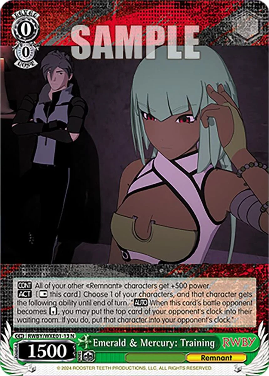 Emerald & Mercury: Training 「RWBY/WXE01-13」「EN」