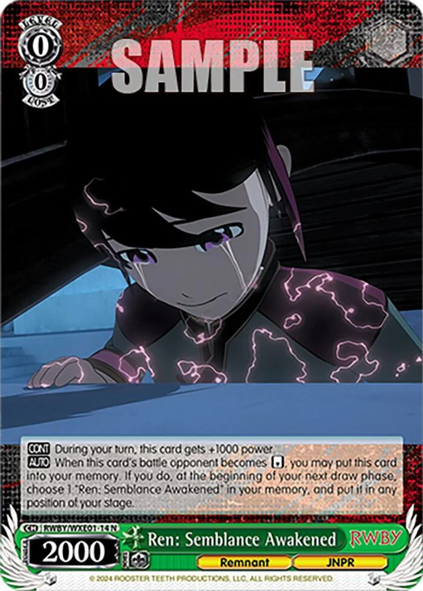 Ren: Semblance Awakened 「RWBY/WXE01-14」「EN」