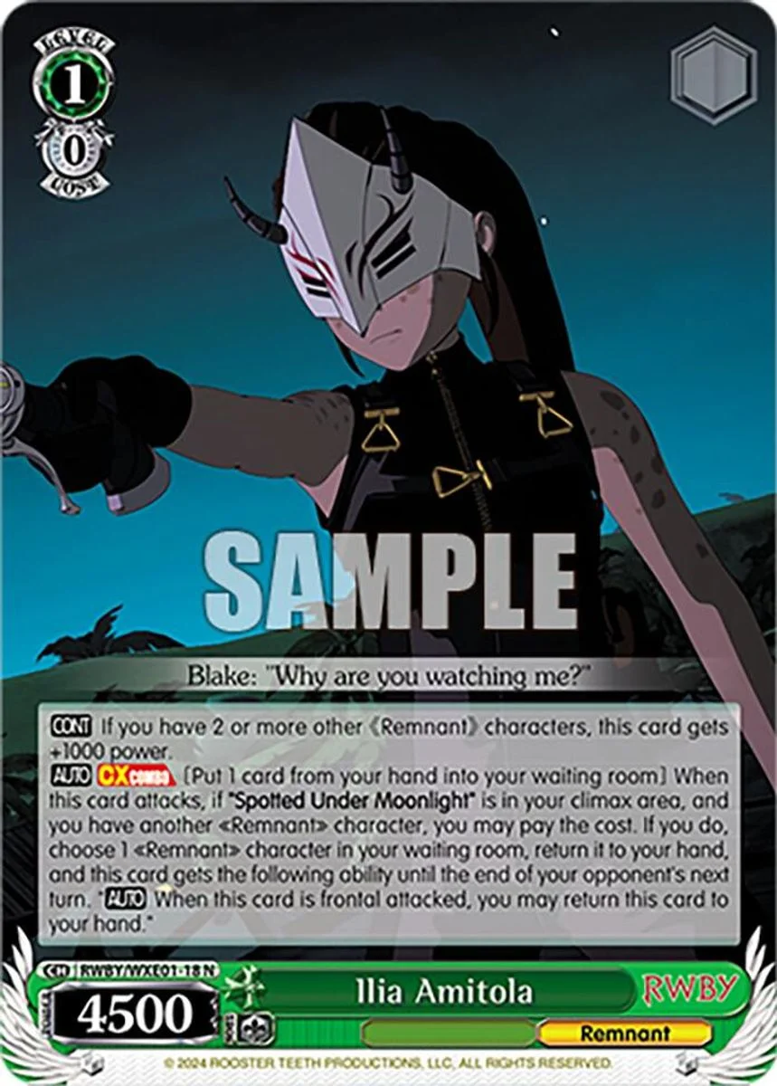 Ilia Amitola 「RWBY/WXE01-18」「EN」