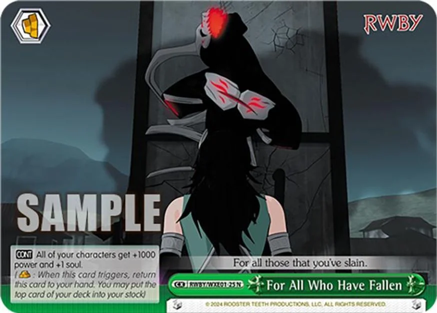 For All Who Have Fallen 「RWBY/WXE01-25」「EN」