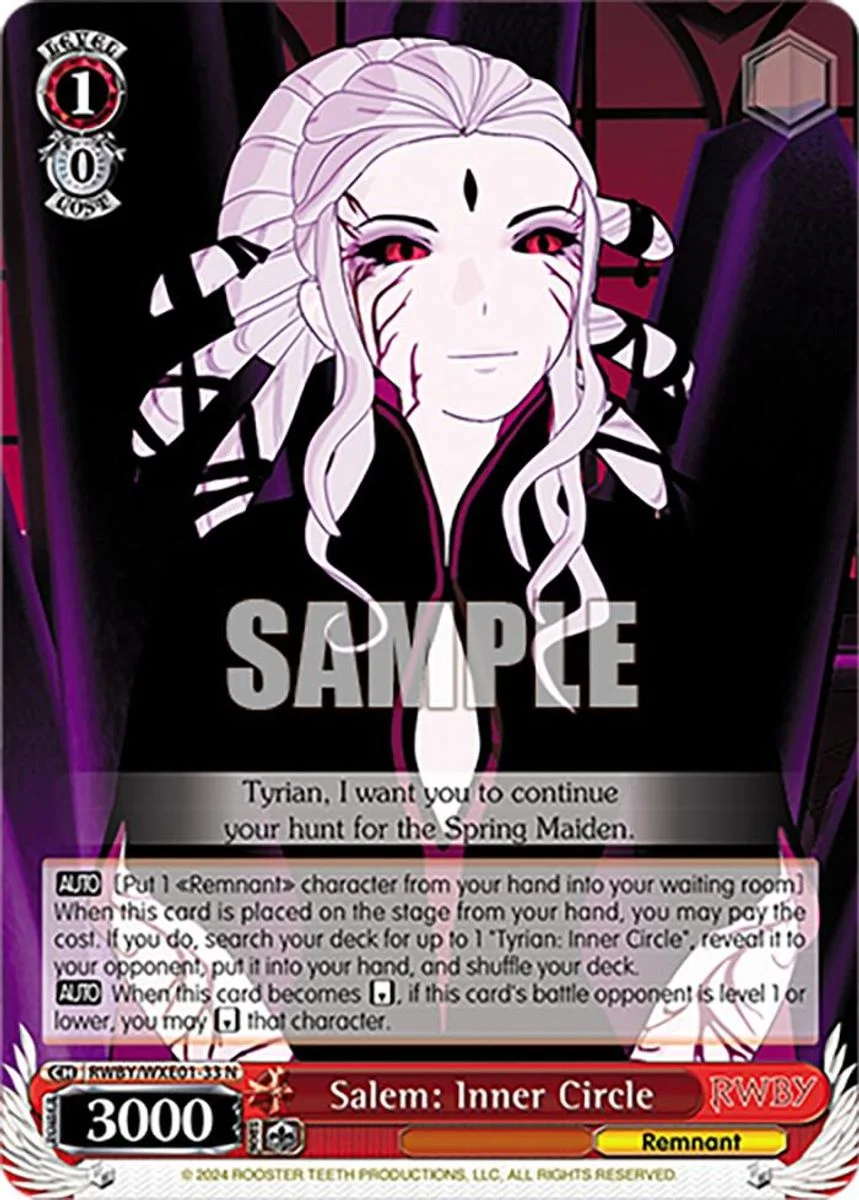 Salem: Inner Circle 「RWBY/WXE01-33」「EN」