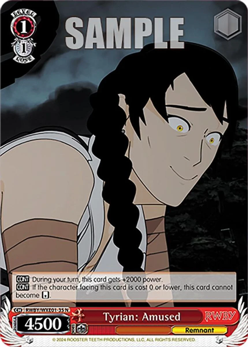 Tyrian: Amused 「RWBY/WXE01-35」「EN」