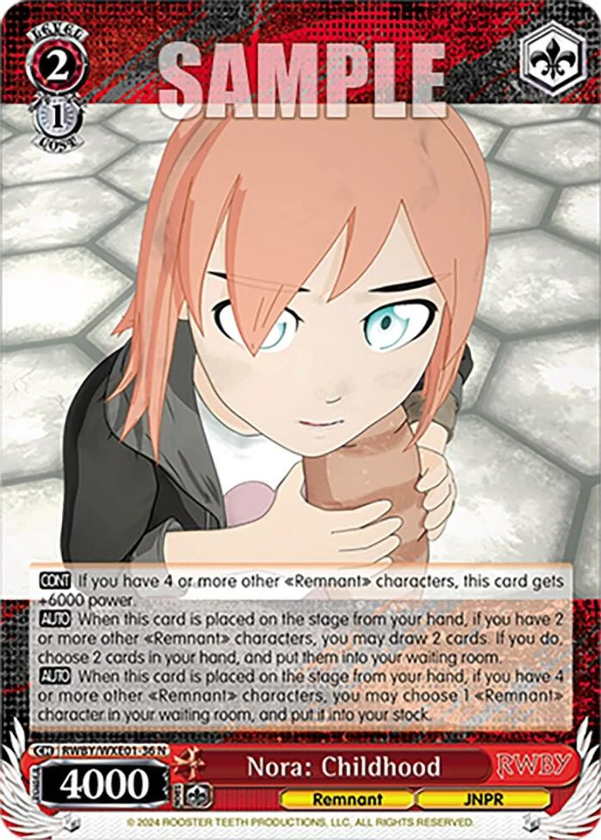 Nora: Childhood 「RWBY/WXE01-36」「EN」