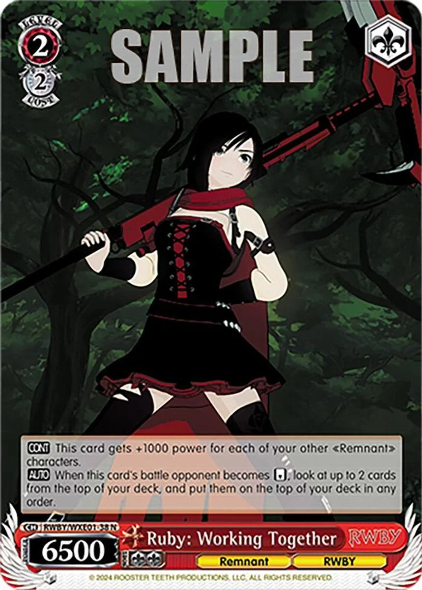 Ruby: Working Together 「RWBY/WXE01-38」「EN」