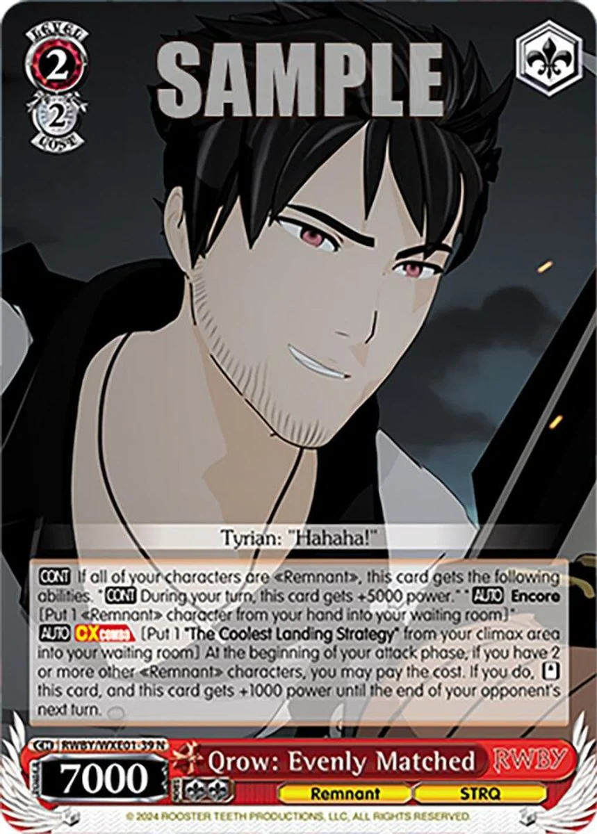 Qrow: Evenly Matched 「RWBY/WXE01-39」「EN」