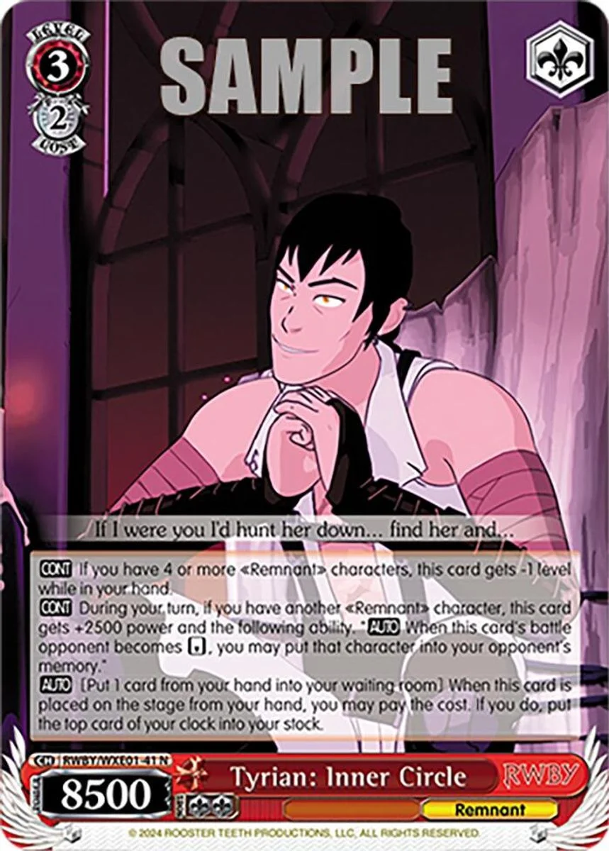 Tyrian: Inner Circle 「RWBY/WXE01-41」「EN」