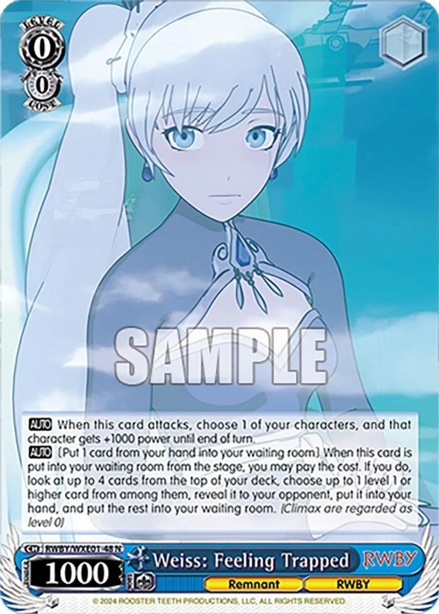 Weiss: Feeling Trapped 「RWBY/WXE01-48」「EN」