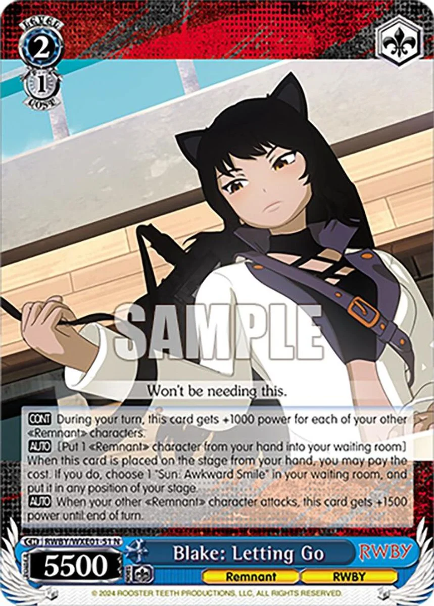 Blake: Letting Go 「RWBY/WXE01-51」「EN」