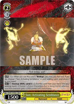 Sun: Activating Semblance 「RWBY/WXE01-08」「EN」