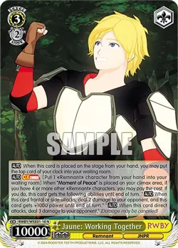 Jaune: Working Together 「RWBY/WXE01-10」「EN」
