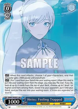 Weiss: Feeling Trapped 「RWBY/WXE01-48」「EN」