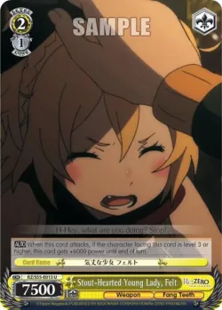 Stout-Hearted Young Lady, Felt #RZ/S55-E013 · Weiss Schwarz