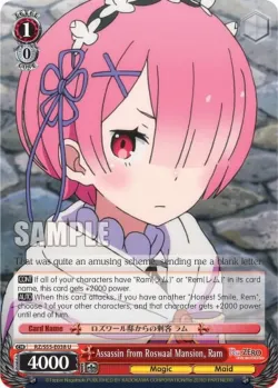 Assassin from Roswaal Mansion, Ram #RZ/S55-E038 · Weiss Schwarz
