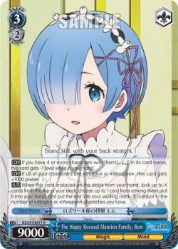 The Happy Roswaal Mansion Family, Rem 「RZ/S55-E071」「EN」