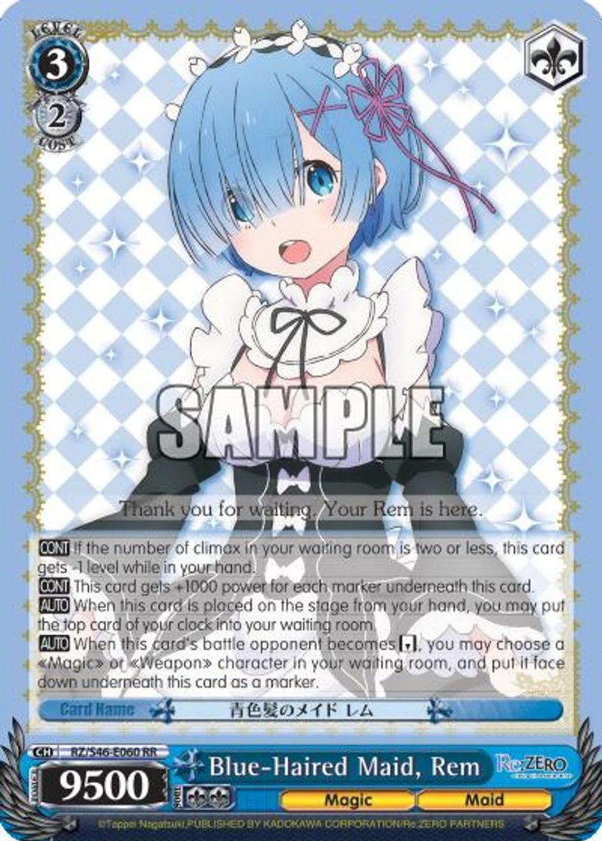 Blue-Haired Maid, Rem 「RZ/S46-E060」「EN」