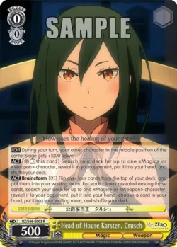 Head of House Karsten, Crusch #RZ/S46-E003 · Weiss Schwarz