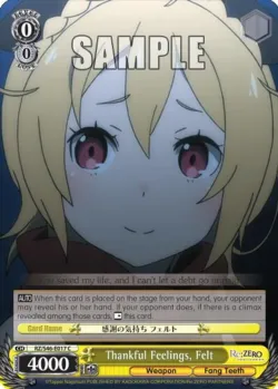 Thankful Feelings, Felt #RZ/S46-E017 · Weiss Schwarz