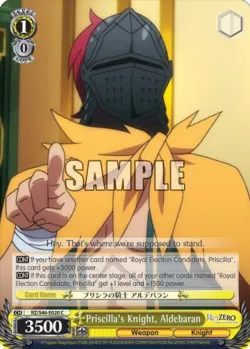 Priscilla's Knight, Aldebaran #RZ/S46-E020 · Weiss Schwarz