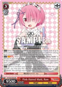 Pink-Haired Maid, Ram #RZ/S46-E030 · Weiss Schwarz