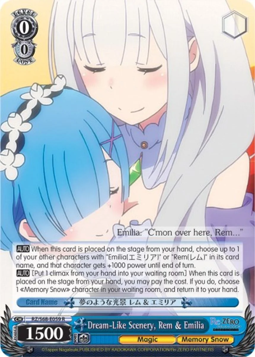 Dream-Like Scenery, Rem & Emilia 「RZ/S68-E059」「EN」