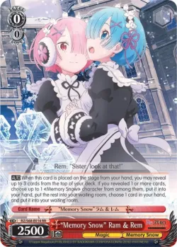 "Memory Snow" Ram & Rem #RZ/S68-E014 · Weiss Schwarz
