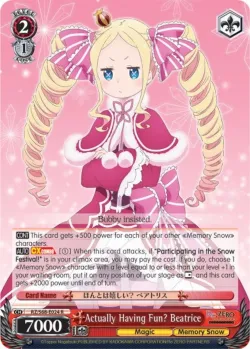Actually Having Fun? Beatrice #RZ/S68-E024 · Weiss Schwarz