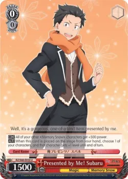 Presented by Me! Subaru #RZ/S68-E030 · Weiss Schwarz