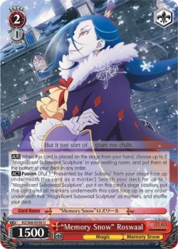 "Memory Snow" Roswaal #RZ/S68-E036 · Weiss Schwarz