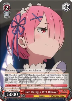 Ram Being a Wet Blanket #RZ/S68-E037 · Weiss Schwarz
