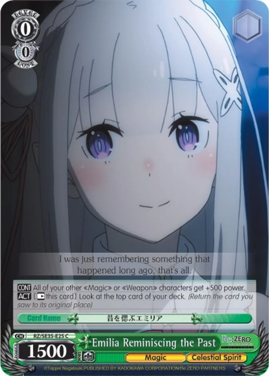 Emilia Reminiscing the Past 「RZ/SE35-E25」「EN」
