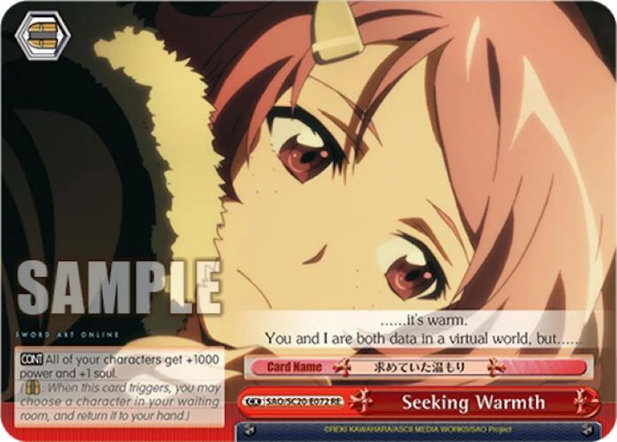 Seeking Warmth 「SAO/S20-E072」「EN」