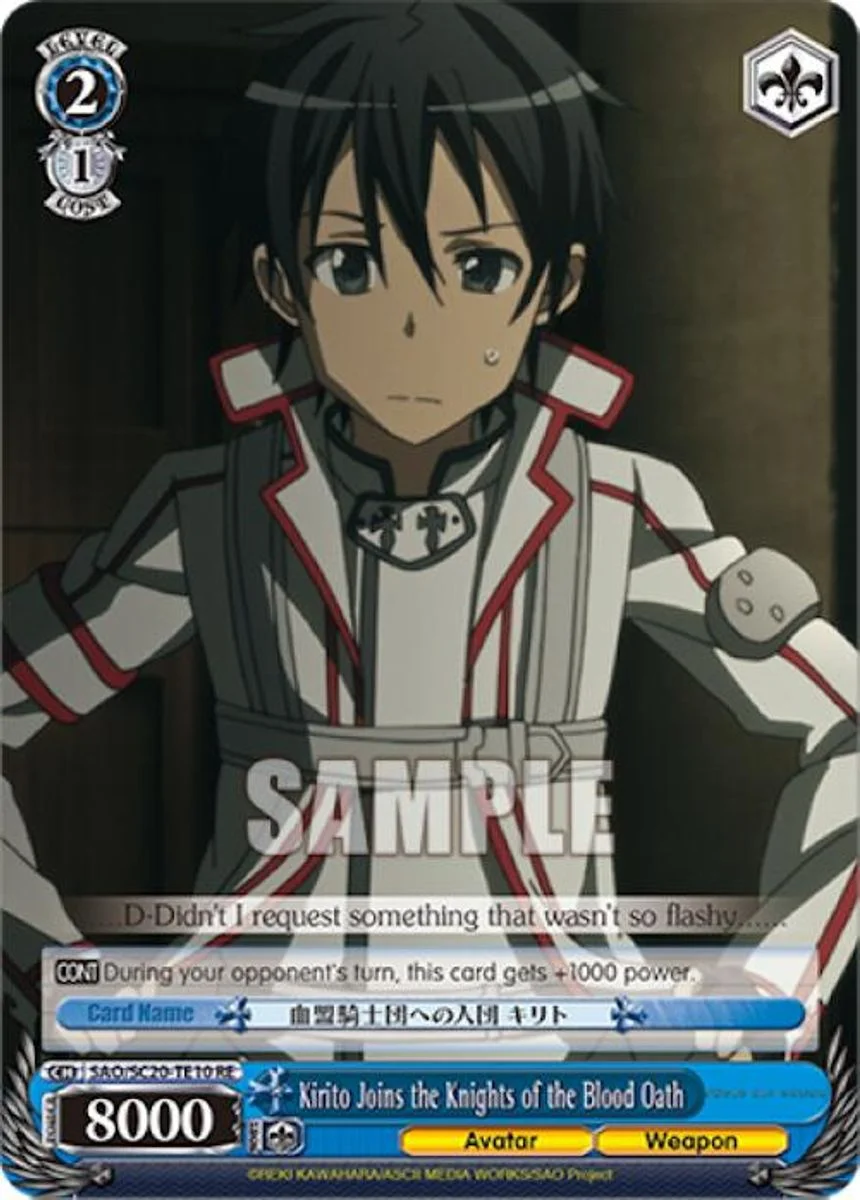 Kirito Joins the Knights of the Blood Oath 「SAO/S20-TE10」「EN」