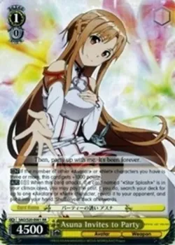 Asuna Invites to Party #SAO/S20-E001 · Weiss Schwarz