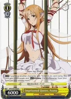 Imprisoned Queen, Asuna #SAO/S20-E004 · Weiss Schwarz