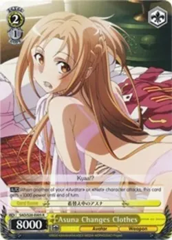 Asuna Changes Clothes #SAO/S20-E005 · Weiss Schwarz