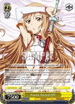Asuna Dozed Off #SAO/S20-E006 · Weiss Schwarz