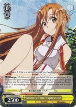 Asuna's True Expression #SAO/S20-E009 · Weiss Schwarz