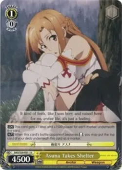Asuna Takes Shelter #SAO/S20-E011 · Weiss Schwarz