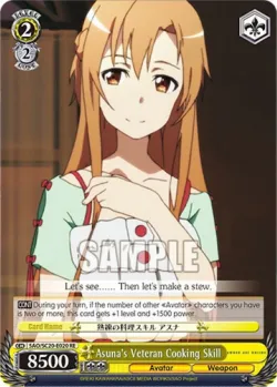 Asuna's Veteran Cooking Skill #SAO/S20-E020 · Weiss Schwarz