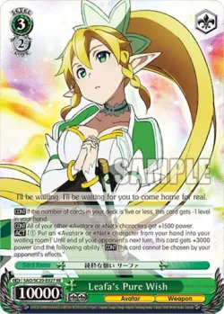 Leafa's Pure Wish #SAO/S20-E027 · Weiss Schwarz