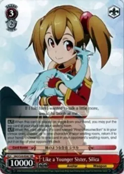 Like a Younger Sister, Silica #SAO/S20-E047 · Weiss Schwarz
