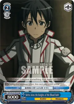 Kirito Joins the Knights of the Blood Oath 「SAO/S20-TE10」「EN」