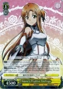 Asuna's Positive Feelings #SAO/S26-E001 · Weiss Schwarz